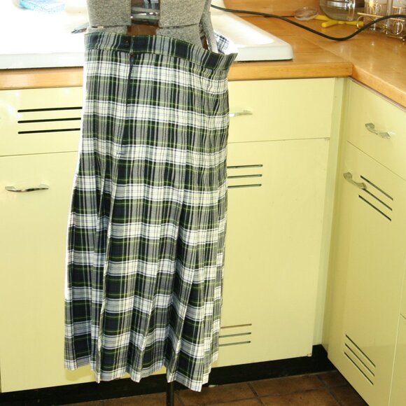 Land's End Plaid Skirt School Girl Uniform - Picture 3 of 5